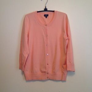 Talbots's peach sweater